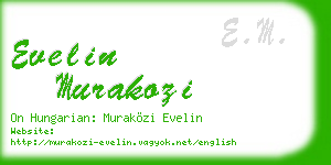 evelin murakozi business card